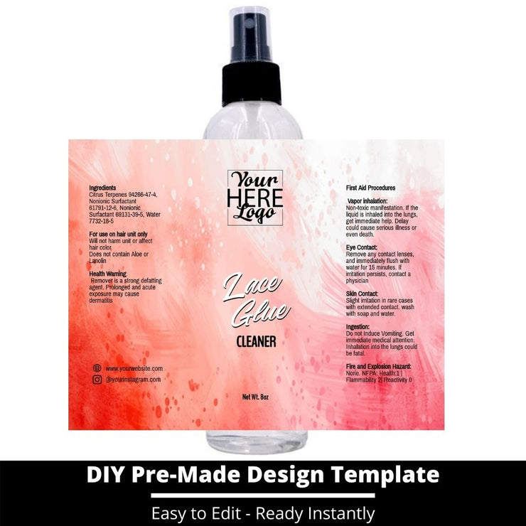 Lace Glue Cleaner Template 95