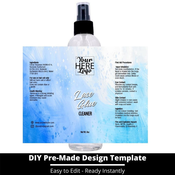 Lace Glue Cleaner Template 96