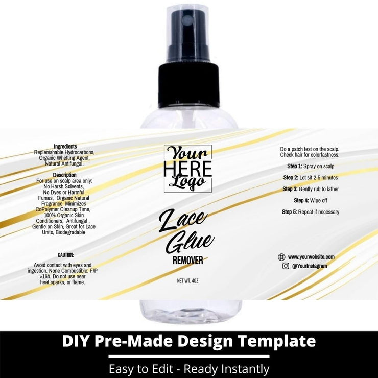 Lace Glue Remover Template 104