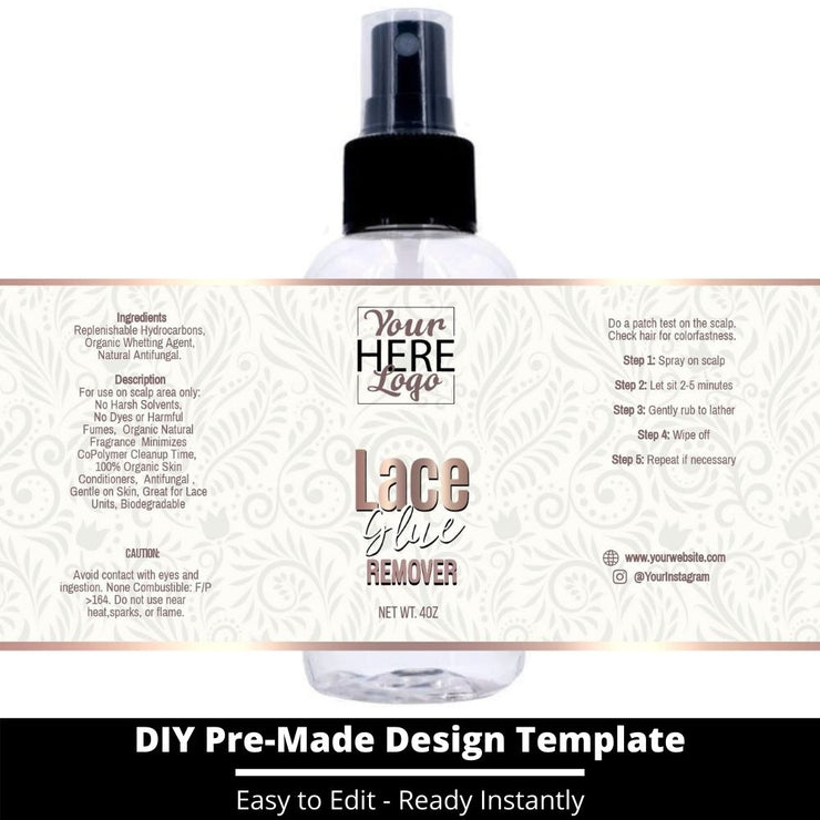 Lace Glue Remover Template 110