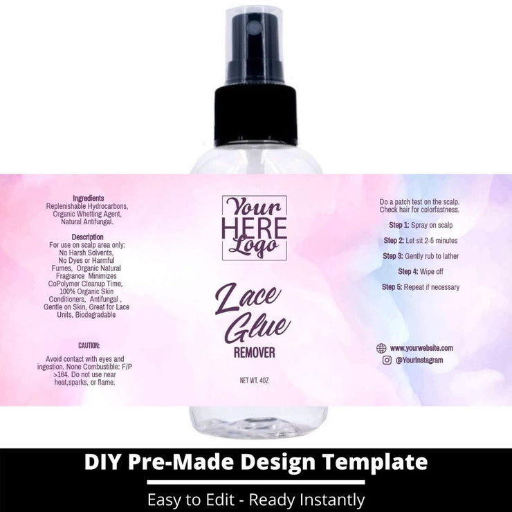 Lace Glue Remover Template 112