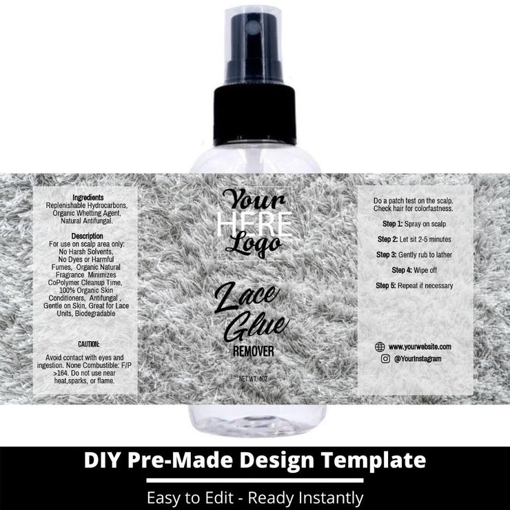 Lace Glue Remover Template 114