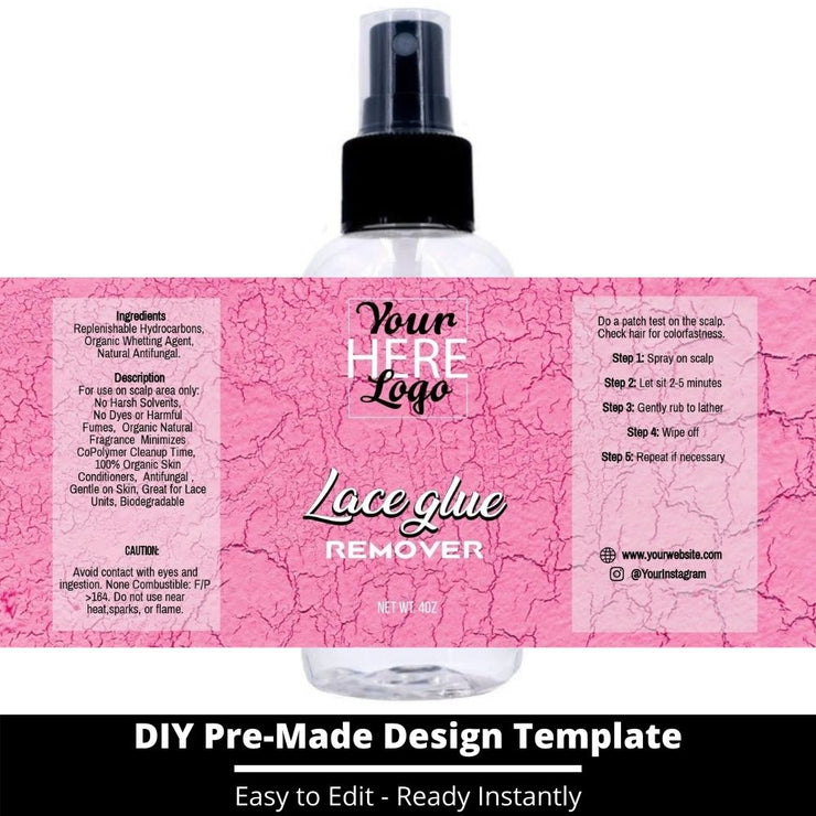 Lace Glue Remover Template 118