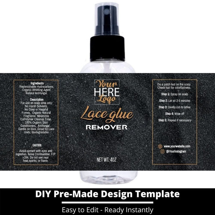 Lace Glue Remover Template 131