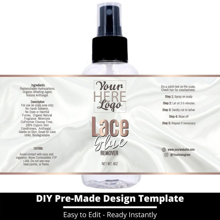 Lace Glue Remover Template 138