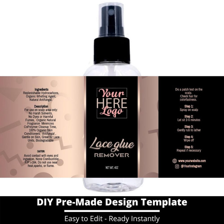 Lace Glue Remover Template 14