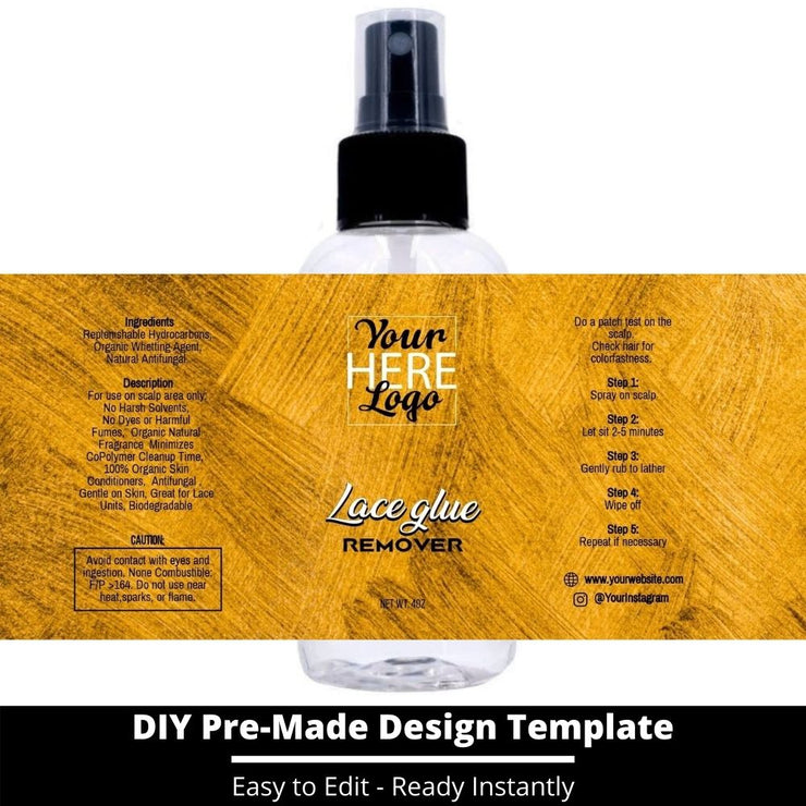 Lace Glue Remover Template 150