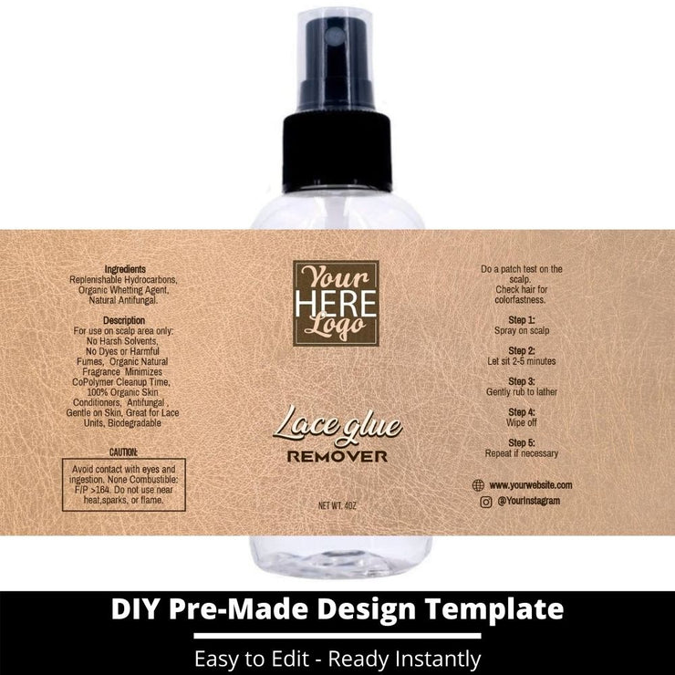 Lace Glue Remover Template 160