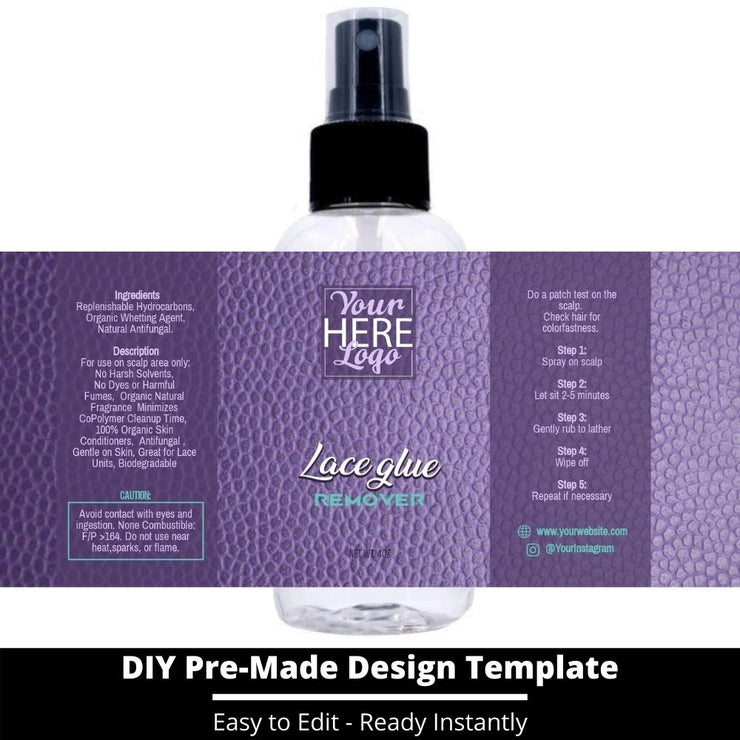 Lace Glue Remover Template 164