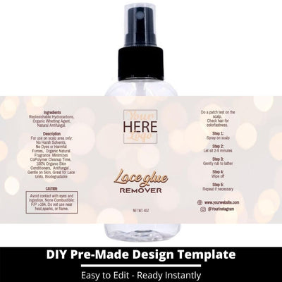 Lace Glue Remover Template 165