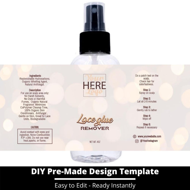 Lace Glue Remover Template 165