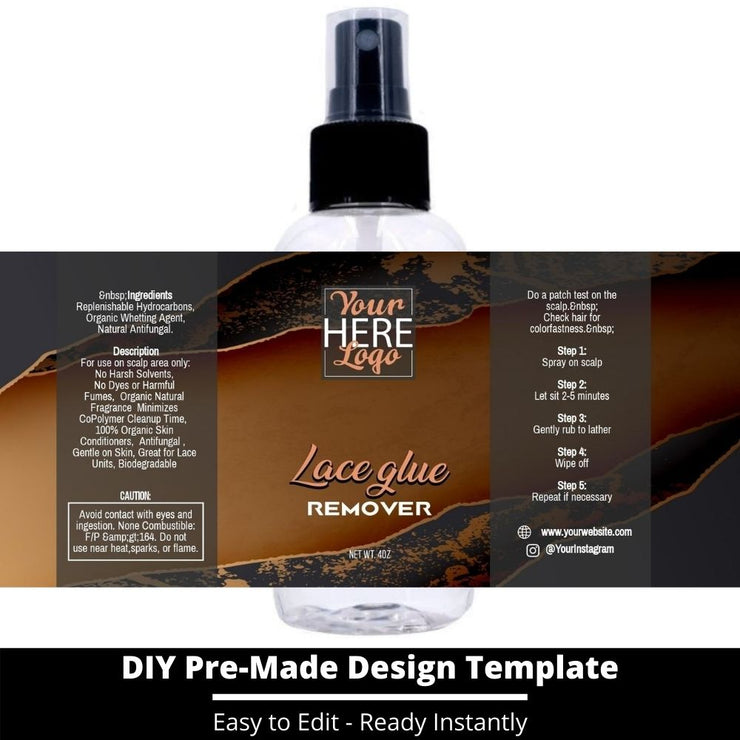 Lace Glue Remover Template 190