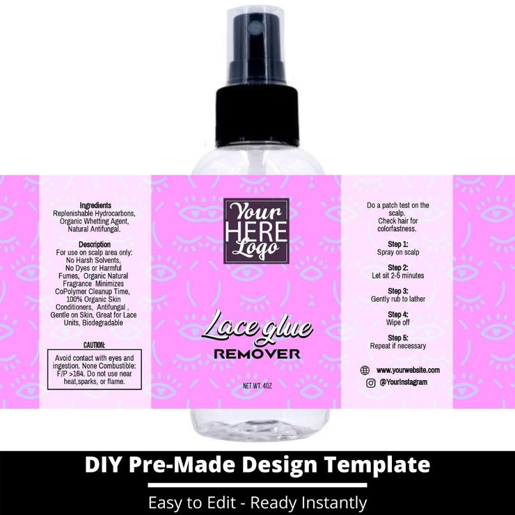 Lace Glue Remover Template 243