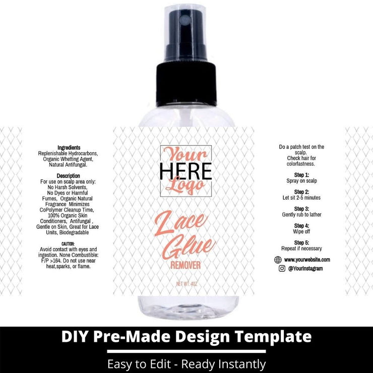 Lace Glue Remover Template 31