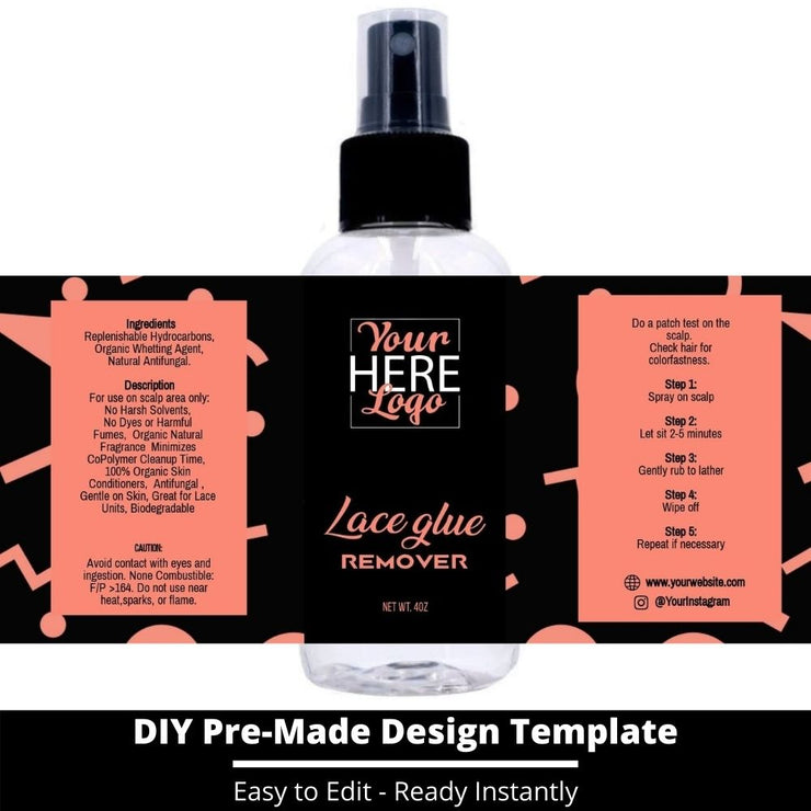 Lace Glue Remover Template 39
