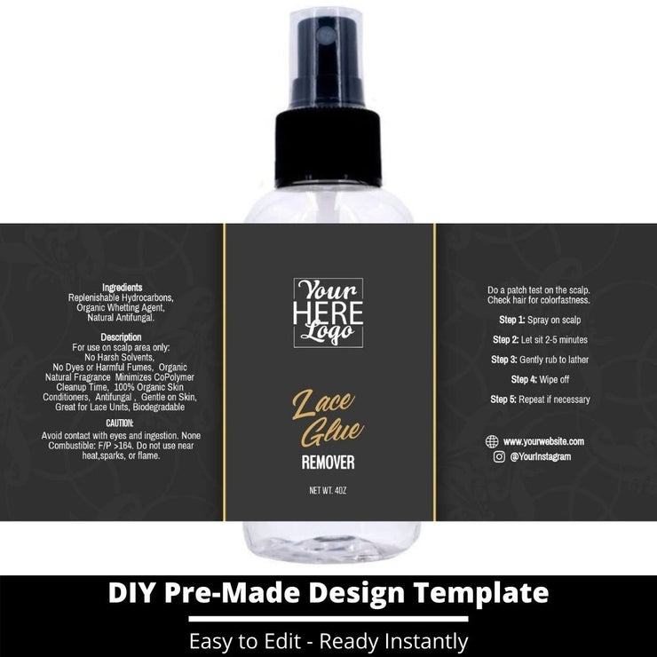 Lace Glue Remover Template 43