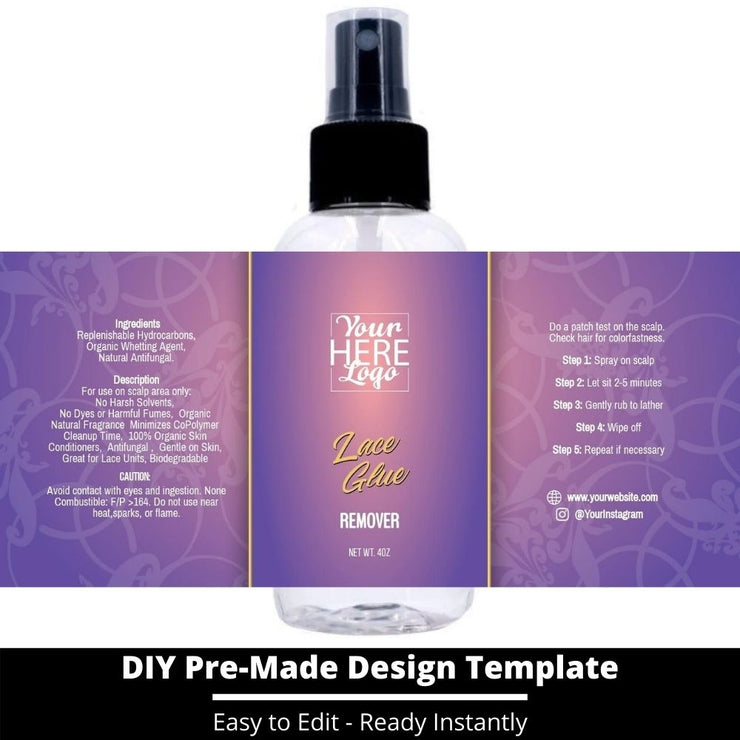 Lace Glue Remover Template 44
