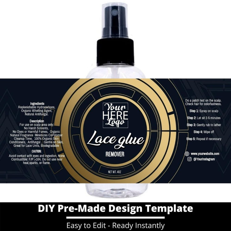 Lace Glue Remover Template 52