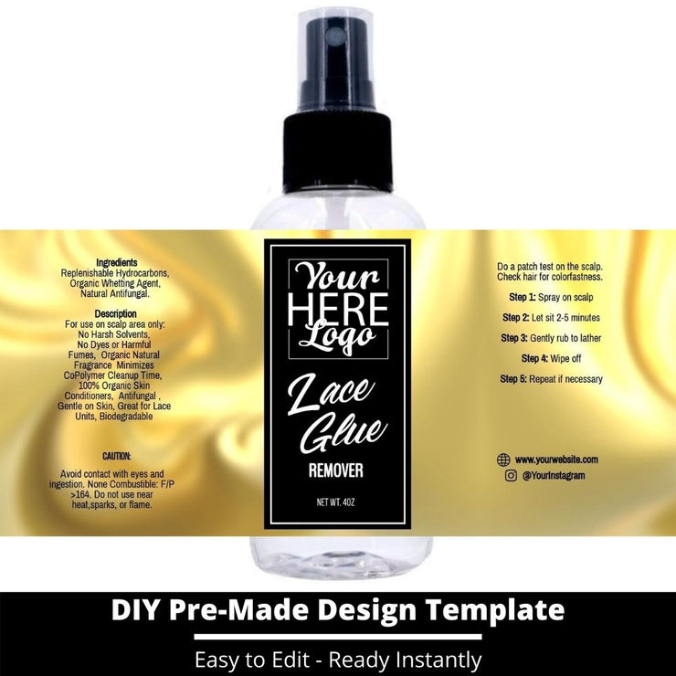Lace Glue Remover Template 62