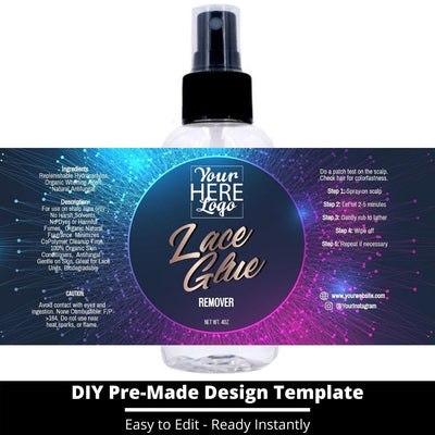 Lace Glue Remover Template 75