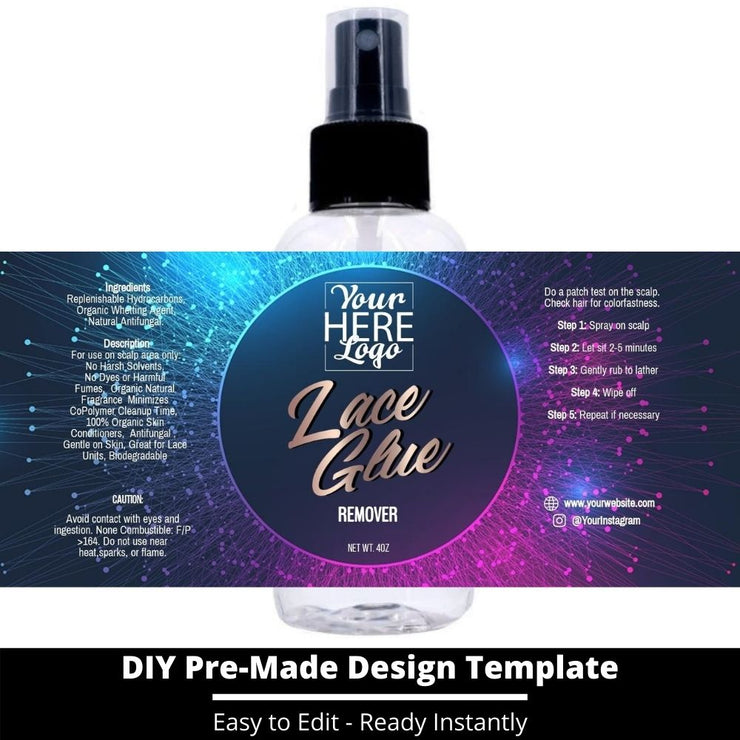 Lace Glue Remover Template 75