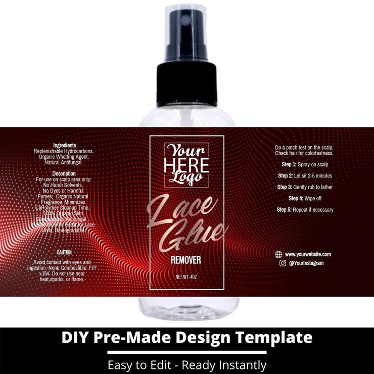Lace Glue Remover Template 80