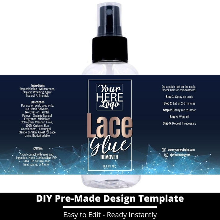 Lace Glue Remover Template 82