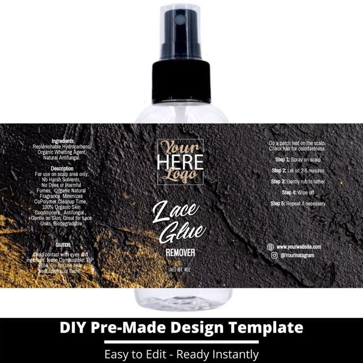 Lace Glue Remover Template 91