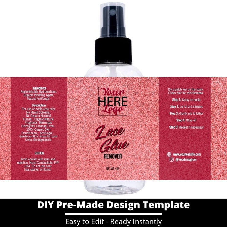 Lace Glue Remover Template 93