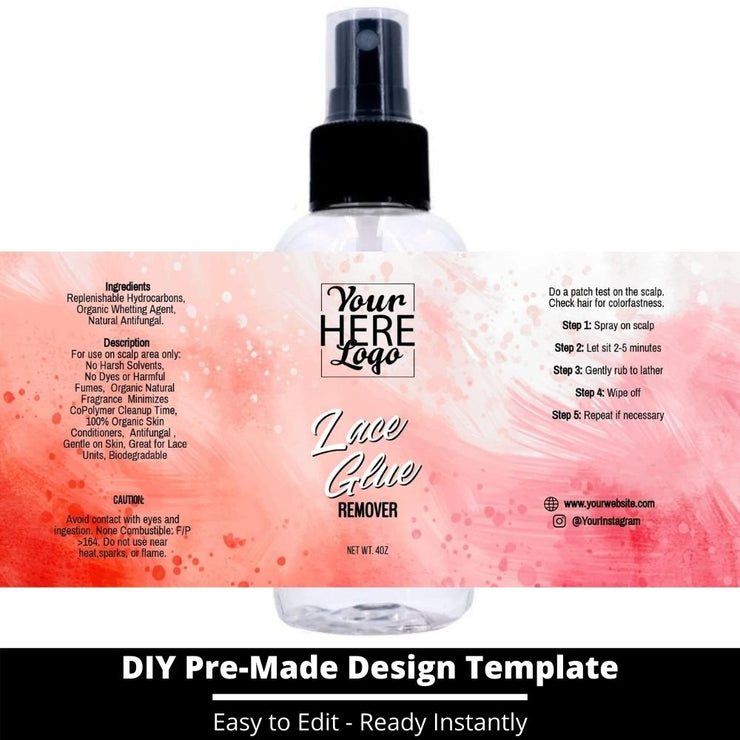 Lace Glue Remover Template 95
