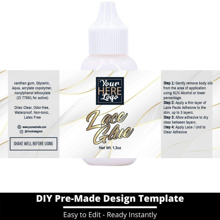 Lace Glue Template 103