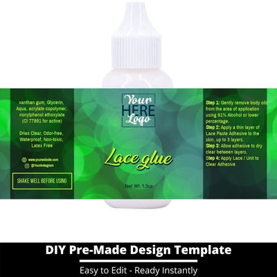 Lace Glue Template 123