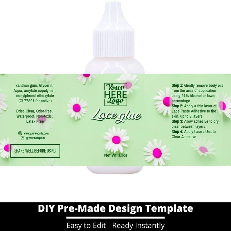 Lace Glue Template 124