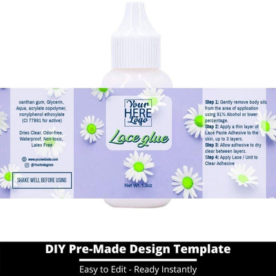 Lace Glue Template 126