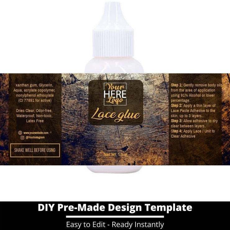 Lace Glue Template 128