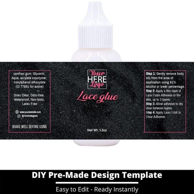 Lace Glue Template 130