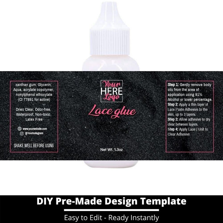 Lace Glue Template 130