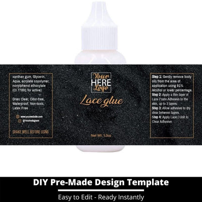 Lace Glue Template 131