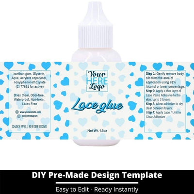 Lace Glue Template 132