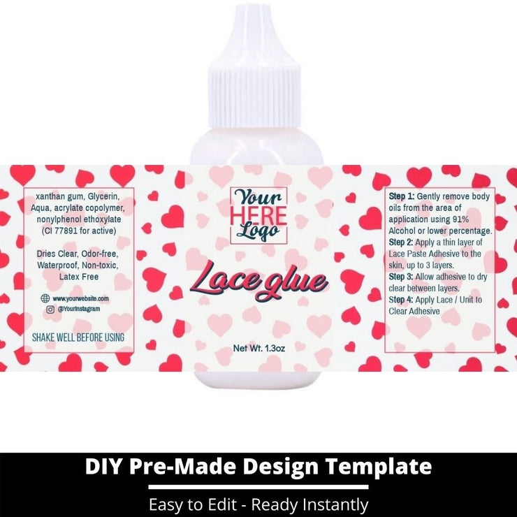 Lace Glue Template 133