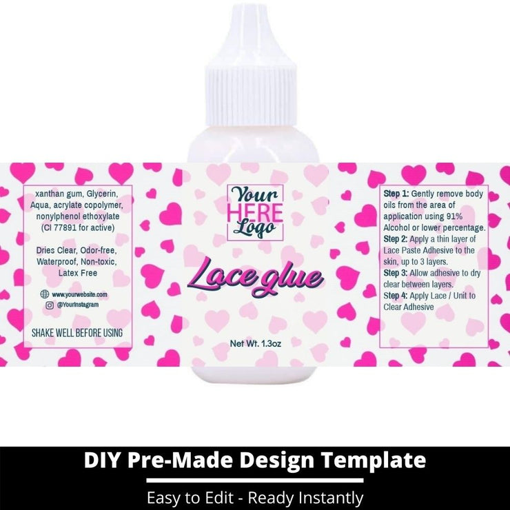 Lace Glue Template 134