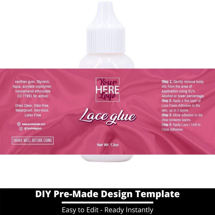 Lace Glue Template 135