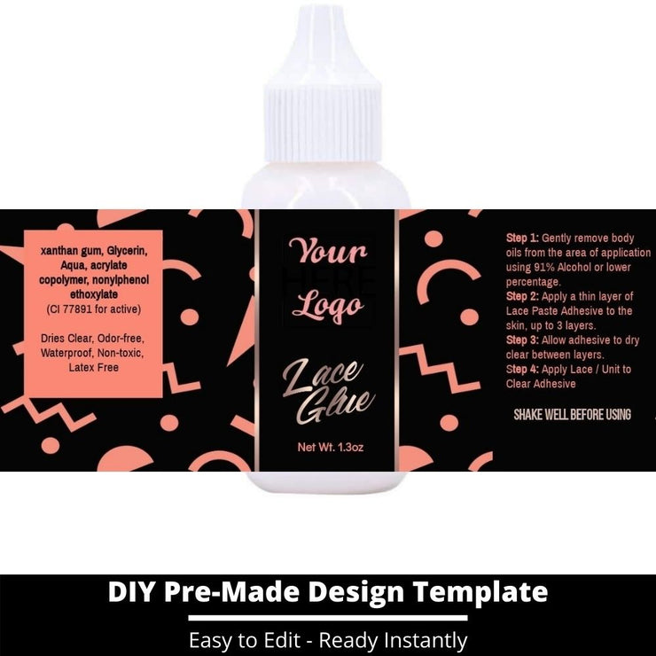 Lace Glue Template 13