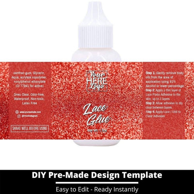 Lace Glue Template 141