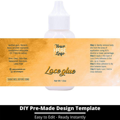 Lace Glue Template 145