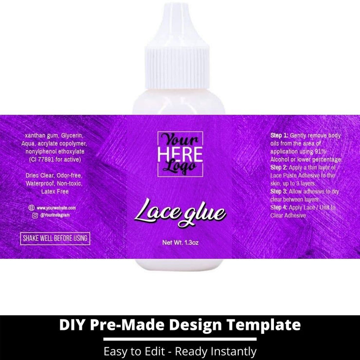 Lace Glue Template 148