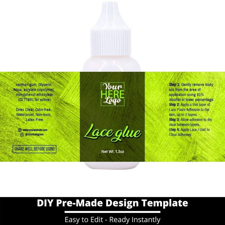 Lace Glue Template 149