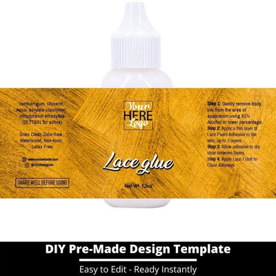 Lace Glue Template 150
