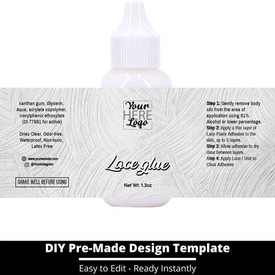 Lace Glue Template 153