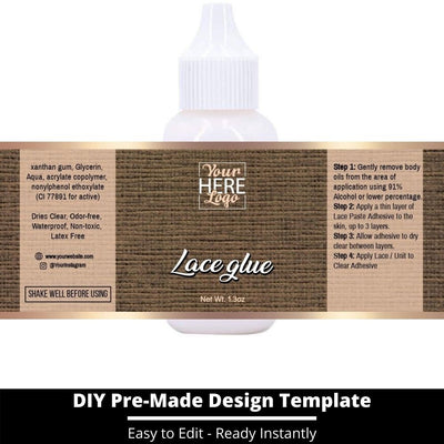 Lace Glue Template 155